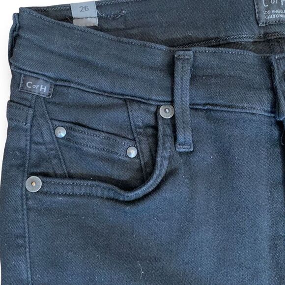 Citizens Of Humanity Rocket Crop High Rise Skinny Black Jeans Stretch Denim 26 - Picture 5 of 12